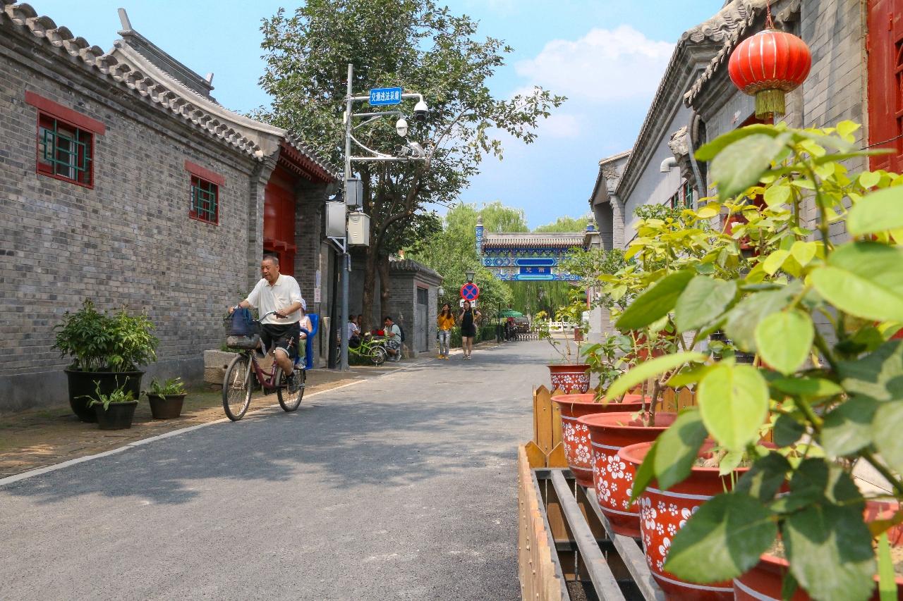 北京市南锣鼓巷片区雨儿胡同（2019年7月25日摄）。 